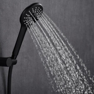black handheld shower head-01